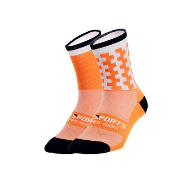 

1 pair professional sport socks men women breathable training running hiking climbing sports socks, Black