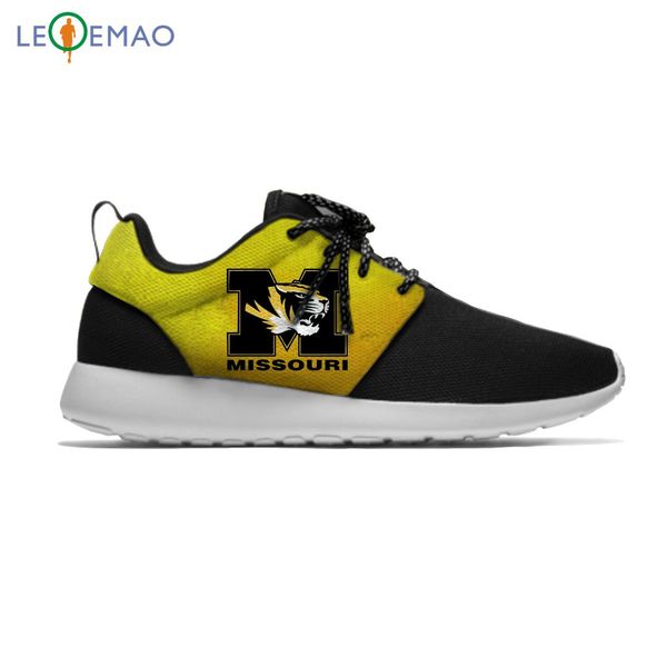 

running shoes slip on sneakers missouri state shoes university sport custom lace-up comfortable breathable walking