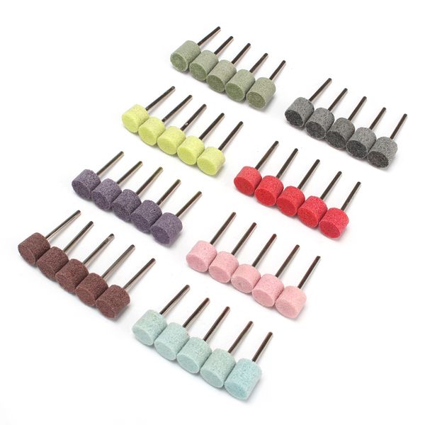 

1/8"shank 10pcs 180-1500grit nylon fiber buffing grinding head polishing point