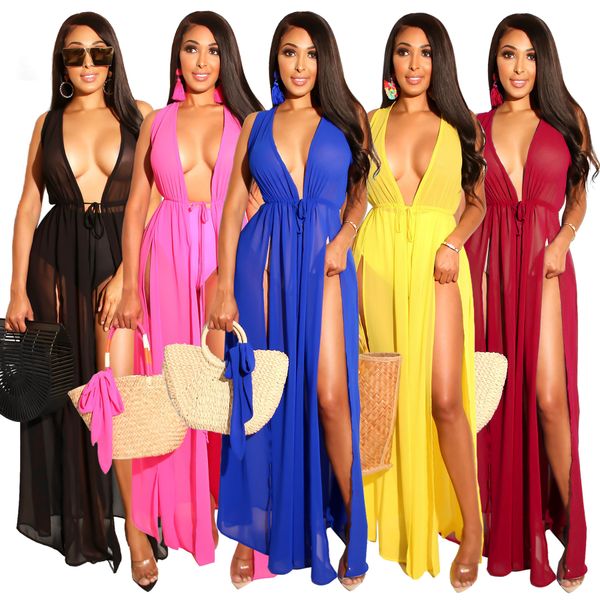 women's summer boho casual long maxi evening party cocktail beach dress sundress