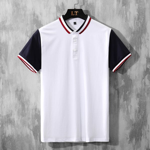 

2020 new style pure cotton for men in summer short sleeve shirts/male business casual shirts size s-3xl, White;black