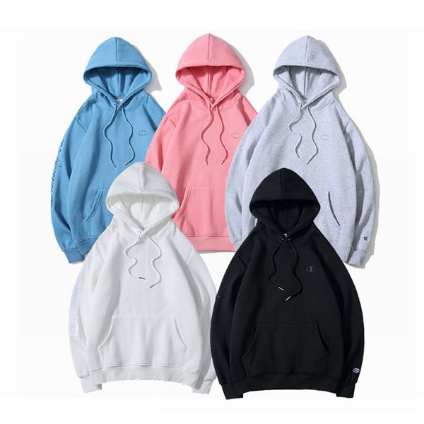 

champions designer luxury mens sweatshirt tide brand hoodie europe america double sleeve logo embroidery women couple hoodie, White;black