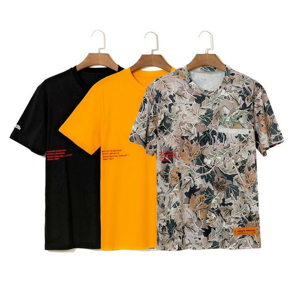 

mens t shirt 3 colors men 19ss hp short sleeve t shirts crewneck emboridery tee, White;black