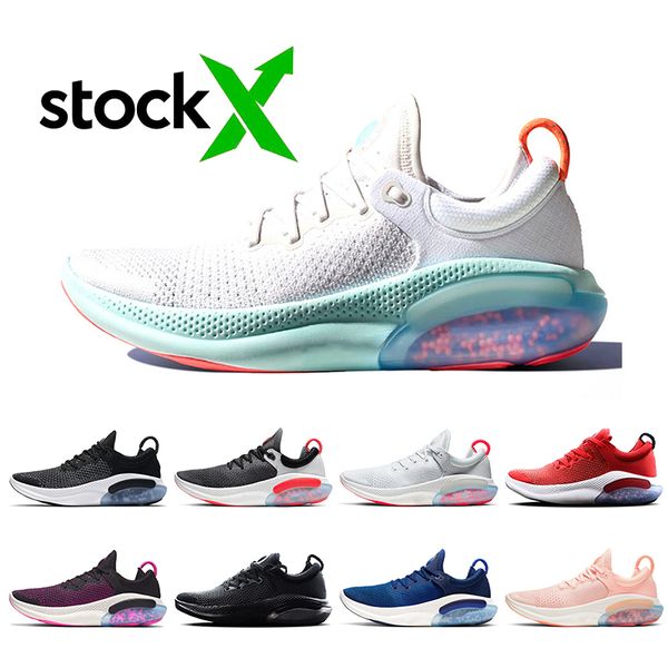 

2020 joyride men women running shoes triple black white platinum tint university red classic breathable athletic shoeswomen sneakers, White;red