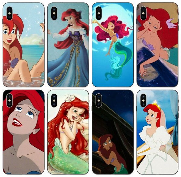 

tongtrade] the little mermaid ariel case for apple iphone 11 pro max x xs 8p 7p 6p samsung s6 s7 s8 s9 s10 plus huawei y9 redmi 5a 6a case