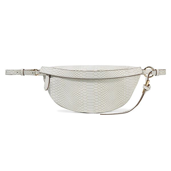 

brief lady fanny pack fashion serpentine waist bag women leather waist pack vintage belt bags phone pocket chest handbag