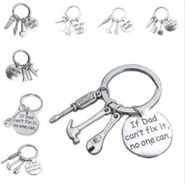 

"If Dad Can't Fix It No One Can" Hand Tools Keychain Daddy Key Rings Gift for Dad Fathers Day, Father Key Chain Accessories DC064