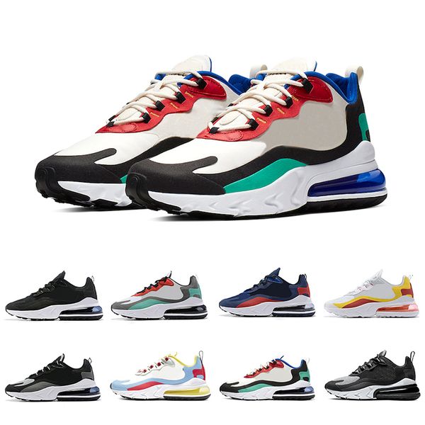 

2019 bauhaus react men running shoes university gold optical triple black fashion 270ss mens trainers breathable sports outdoor sneakers