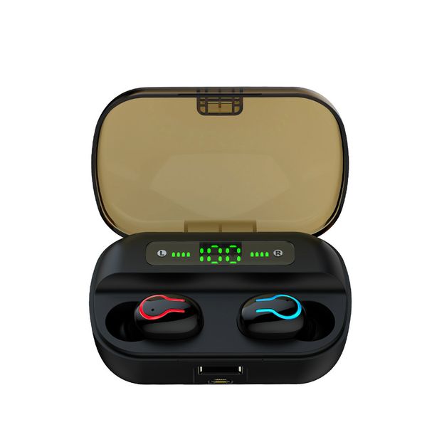

bluetooth earphone with microphone led display wireless headphones earphones waterproof noise cancelling headsets