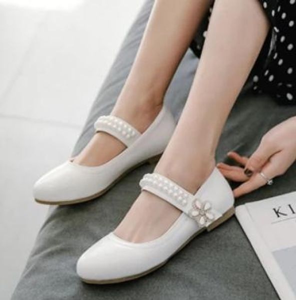 

2019 women's shoes in spring and autumn with new style flat bottom round head #20, Black