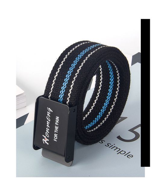

mens designer belt luxury belt for men women with smooth buckle fashion canvas brand belts with letters buckle size 110*3.8cm wholesale, Black;brown