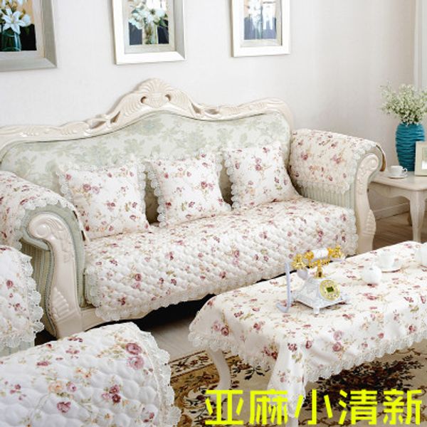 

fabric simple modern sofa cushion cushion cushion, linen sofa set towel