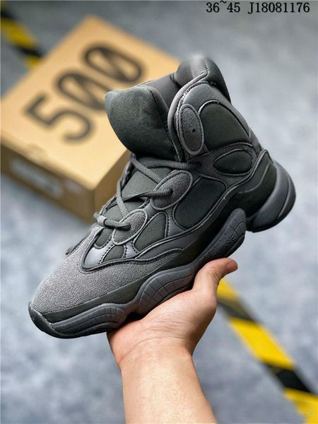 

500 new kanye west slate bone white stone desert rat black women men sports high basketball outdoor shoes