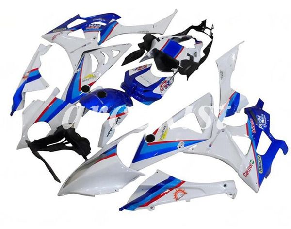 

новый стиль abs инъекция мотоцикл обтекатели набора, пригодные для bmw s1000rr 2009-2014 09 10 11 12 13 14 набора типа кузова co blue белого