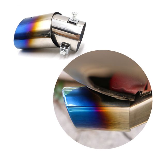 

car exhaust muffler tip stainless steel exhaust elbow /straight pipe car rear tail throat exhause liner auto round muffler