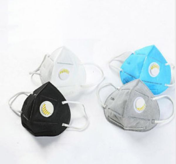 

in stock fast delivery kn95 breathing valve n95 face mask ffp2 7339044 can be reused with filter folding earloop mask dhl sf ing