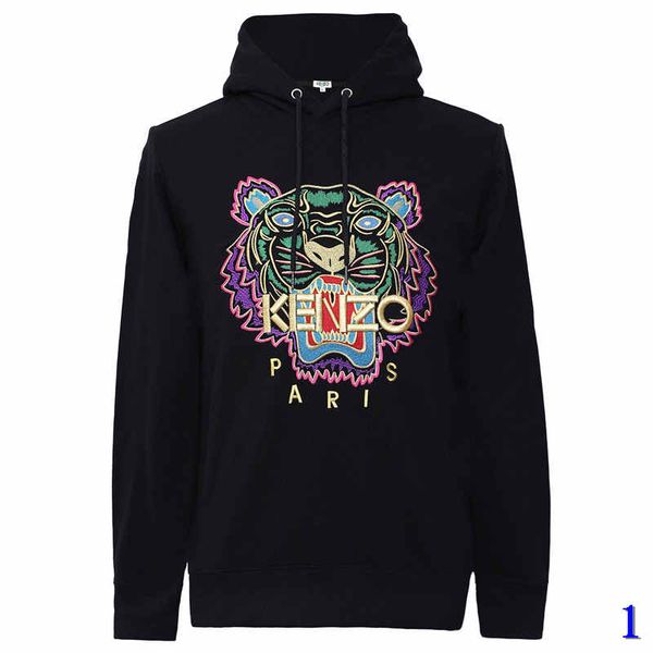 

designer hoodie tiger head embroidered men women sweatshirts autumn hoodies fashion streetwear pullover1, White;black