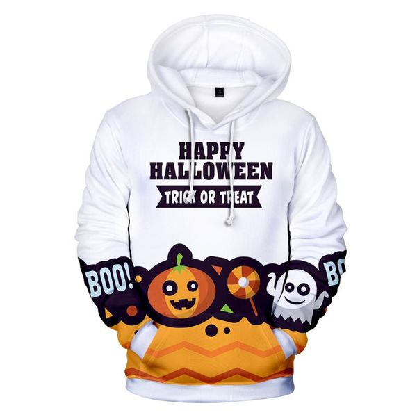 

3d halloween funny printing pattern women men hoodies long sleeve kpop hip hop personality fashion, Black
