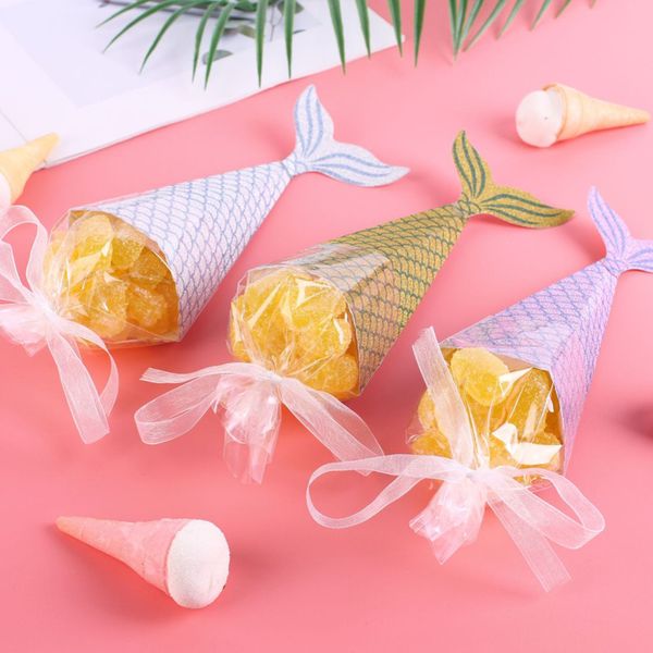 

new 60pcs mermaid gift bags party favor bags for kids birthday party decoration