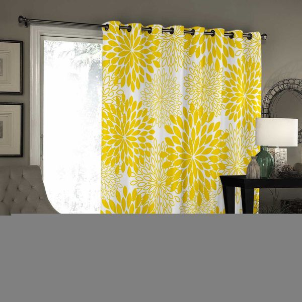 

japanese abstract flower blackout kitchen bedroom indoor fabric curtain panels with grommets curtains and drapes party decor