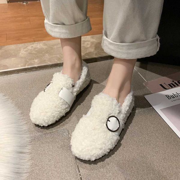 

winter loafers plus velvet cotton warm women shoes autumn outside wearing flat shoes women casual sapato feminino w36-80, Black