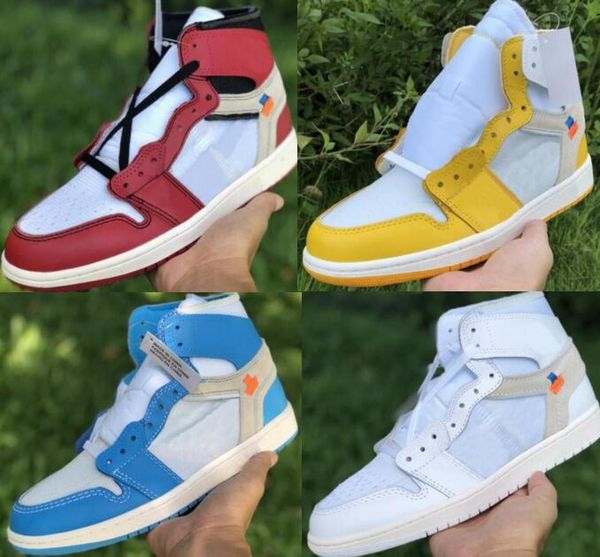 

mens 1 1s basketball shoes jumpman off unc chicago powder blue yellow high og nrg women 2020 new arrival chaussures trainers sneakers
