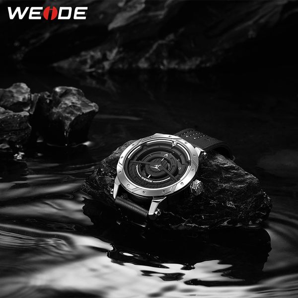 

weide sporty model men's wrist watches quartz clock waterproof luxury brand chronograph male relogio masculino hours time, Slivery;brown