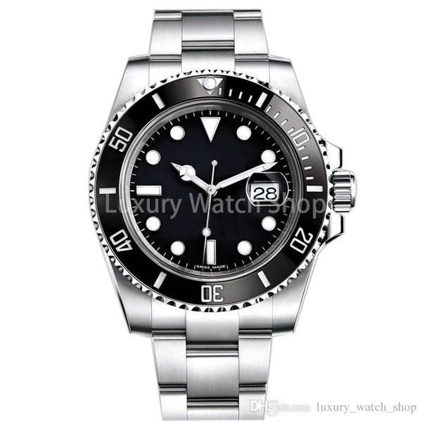 

luxury mens watch sapphire quality automatic mechanical watch 116610ln 40mm stainless steel watchband ceramic watch ring waterproof watches