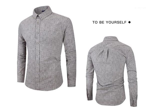 

casual shirts fashion single breasted long sleeve mens designer shirs casual males clothing dot print mens, White;black