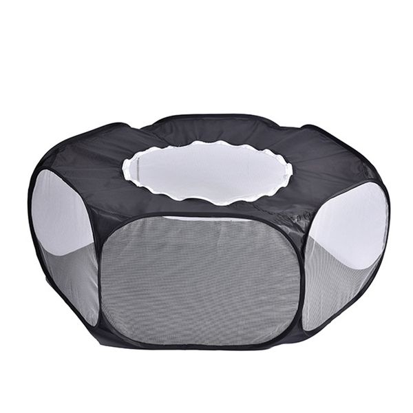 

small animal playpen foldable pet cage with cover anti escape breathable indoor outdoor yard fence for kitten puppy guinea p