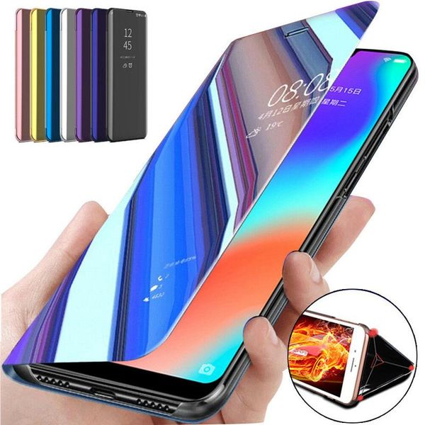 

for huawei p30 p20 lite pro p10 mate 30 20 10 smart mirror flip case pro for honor 10 20 8x 9 lite 4e 3 y6 y7 y9 cover