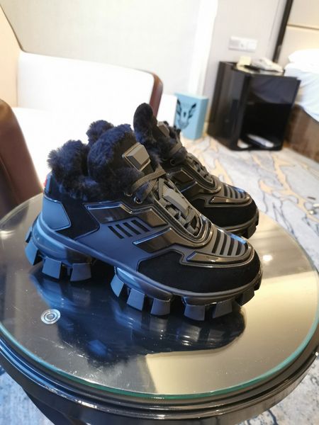 

casual shoes 2020 new designer shoes for men and women cloudbust thunder knitted oversized womens lightweigh, Black