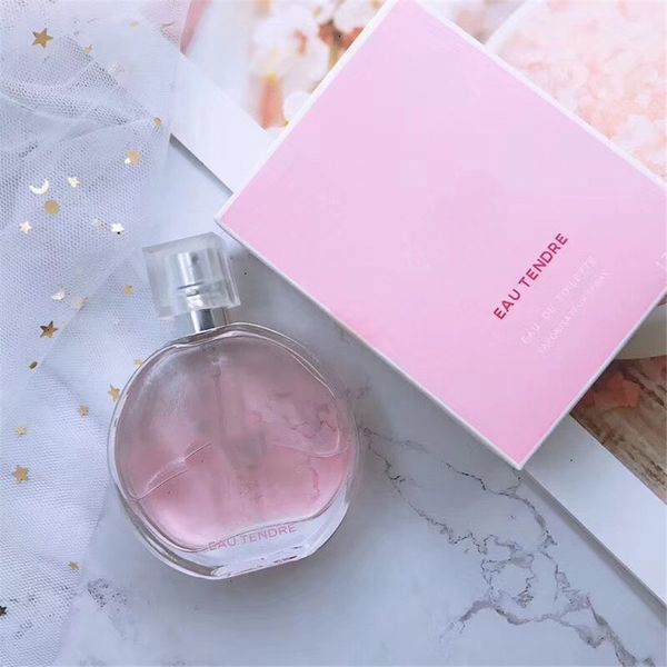 

est 100ml lady perfume eau de toilette liquid spray high capacity fragrance chance eau tender pink bottle spray