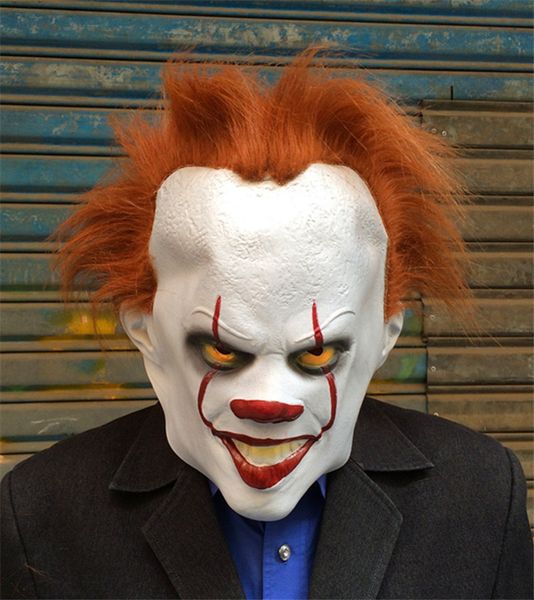 

clown halloween party masks men women full face masks funny cosplay movie star costume accessory, Silver