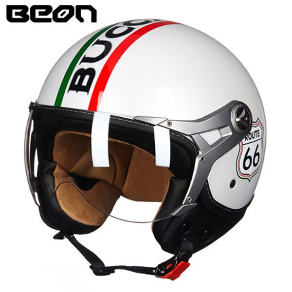 

beon motorcycle helmet motorcycle scooter 3/4 open face halmet motocross vintage casque moto casque casco motocicleta capacete