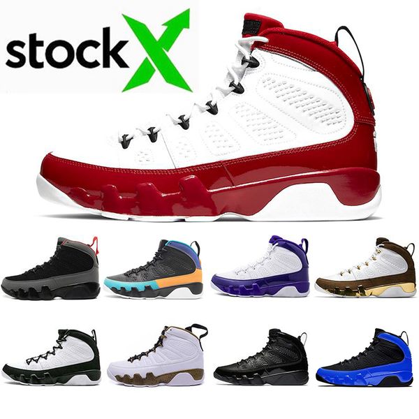 

new jumpman 9 9s men basketball shoes bred gym red black blue dream it do it mens designer trainers sports shoes sneakers, White;red