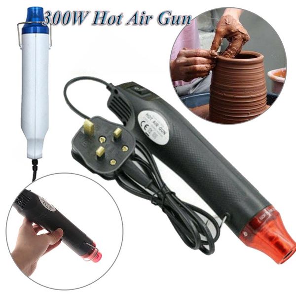 

1pc 300w 230v mini heat gun temperature air guns embossing drying paint nozzles wrapping shrink clay power tool