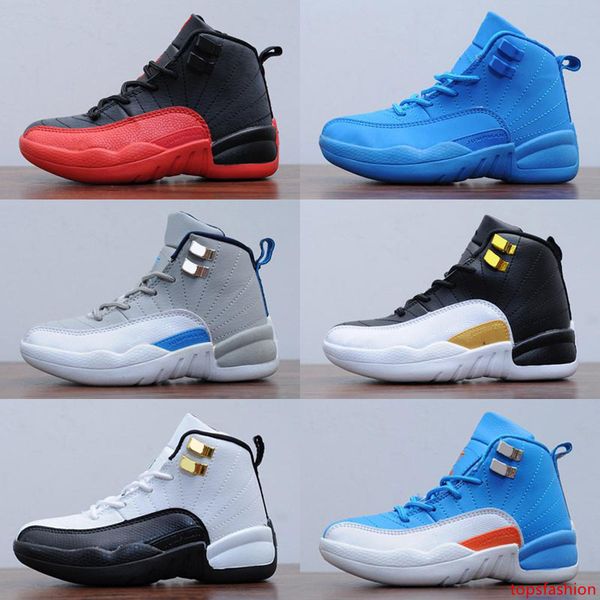 

kids jumpman 12 shoes children shoes boy girl 12s french blue the master taxi wings pink sports shoes toddlers birthday gift