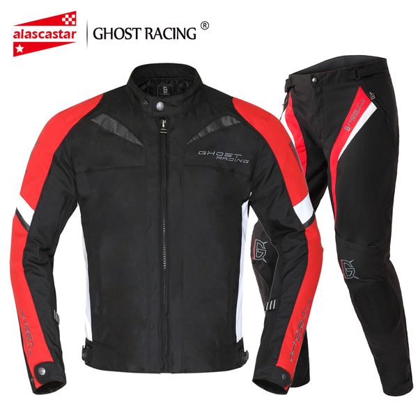 

ghost racing motorcycle jacket men+moto pants windproof waterproof jaqueta moto jacket riding racing motocross motorcycle