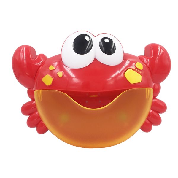 

dropshipping bubble crabs music kids pool swimming bathtub soap machine automatic bubble maker baby frog bath toy for children