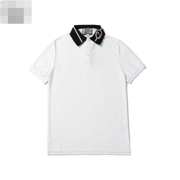 

2020tt men's bee polo shirt fashion italian classic polo shirt design clothing men's polo shirt lapel casual sale, White;black