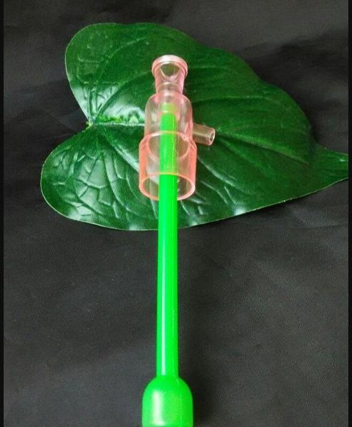 Cor tee plástico DIY bongs acessórios de vidro acessórios, vidro cachimbos coloridos mini-multi-cores Pipes mão Glas Melhor colher