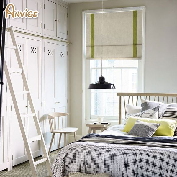 

anvige полосатый стиль roman shades, easy install моющийся шторы, гардины настроенный drape