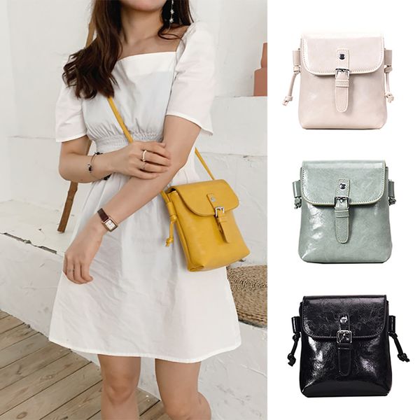 

women's fashion flip pure-colour hasp cover retro shoulder bag purse flap bag