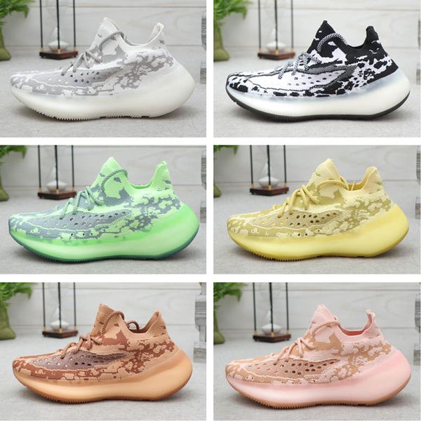 

2019 new v3 kanye west true form black green static gid glow clay zebra cream white beluga 2.0 sesame running shoes designer sneakers, White;red