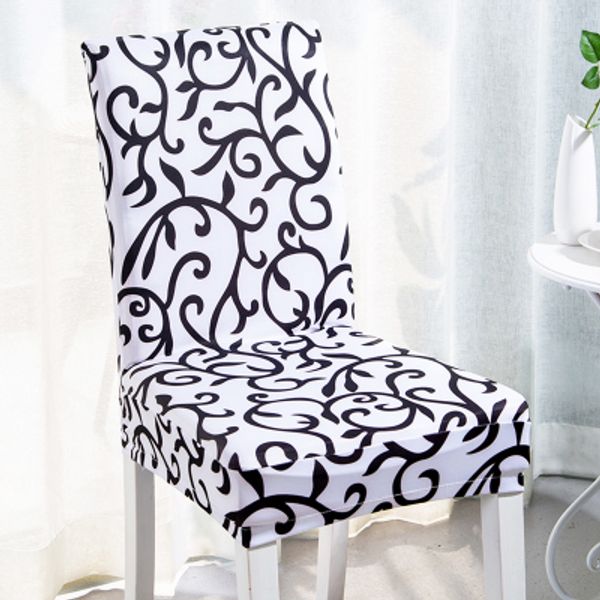 

1pc fancy floral printed stool cover kitchen dining slip cover for home l restaurant decor spandex chair