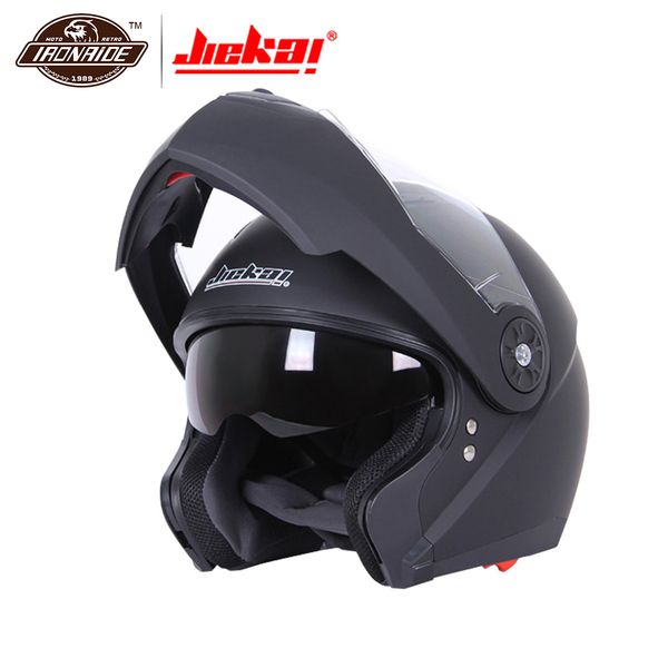 

jiekai motorcycle helmet men motocross helmet full face helmets anti-fog motorbike chopper racing filp up modular riding casco