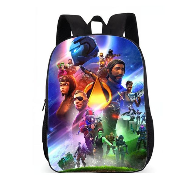

2019 game printed children schoolbag backpack lovely cartoon character backpack for boys and girls school gift