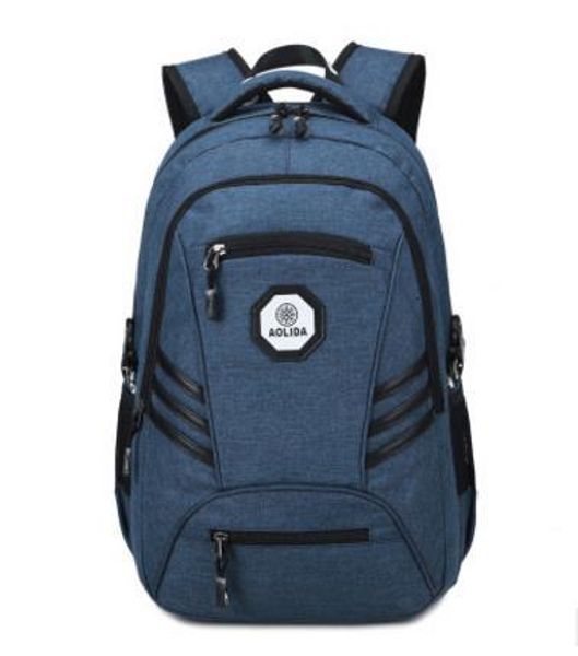 

бизнес водостойкий полиэфирный холщовый рюкзак с usb-портом для зарядки и замком подходит под 17-дюймовый ноутбук из полиэстера и нейлона