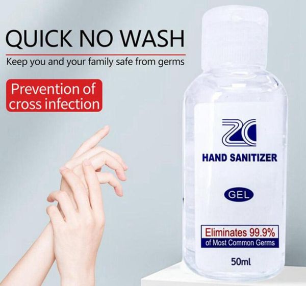 

50ml hand sanitizer household disinfectant travel portable quick dry 75% alcohol effective mini instant hand gel sea shipping ooa7722-4